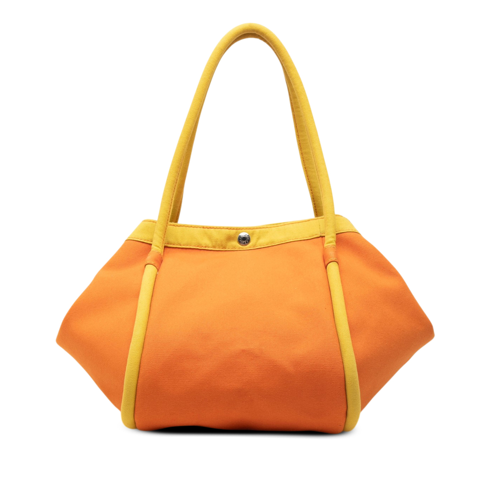 Pre-Loved Hermes Toile Lindy Beach Bag